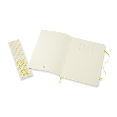 Taccuino Moleskine a pagine bianche X-Large copertina morbida Lemon. Verde - 3