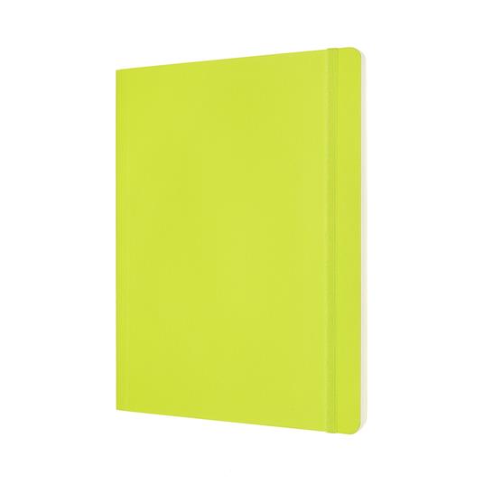 Taccuino Moleskine a pagine bianche X-Large copertina morbida Lemon. Verde - 2