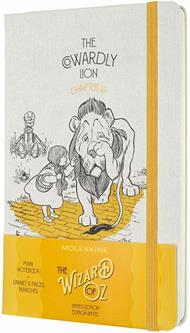 Taccuino Moleskine Wizard of Oz a pagine bianche Large Cowardly Lion. Giallo