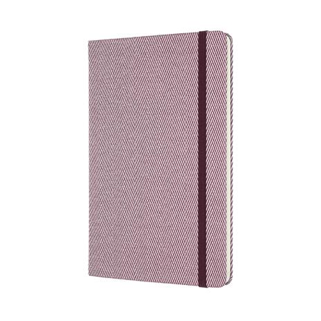 Taccuino Moleskine Blend 20 Large puntinato Black Harringbone in tessuto. Porpora - 2