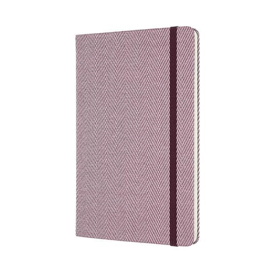 Taccuino Moleskine Blend 20 Large puntinato Black Harringbone in tessuto. Porpora - 2