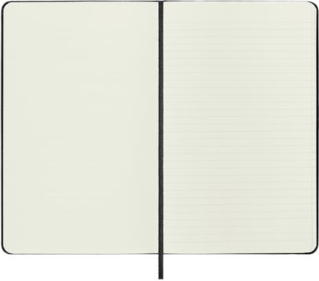 Taccuino Large Nero Doppio Layout a Righe e Pagine Bianche, Mixed (Ruled-Plain), Large 13X21, Hard, Black - 3