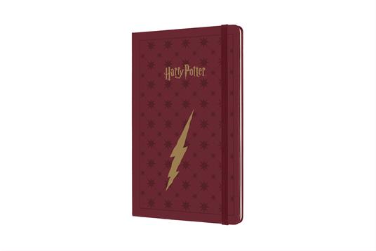 Agenda settimanale Moleskine Harry Potter 2022, 12 mesi con spazio per note, Large - Rosso Bordeaux - 2