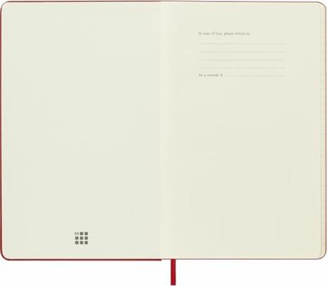 Agenda giornaliera Moleskine 2023, 12 mesi, Large, copertina rigida, Rosso scarlatto - 13 x 21 cm - 2