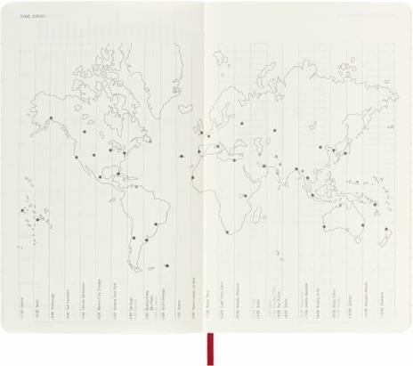 Agenda giornaliera Moleskine 2023, 12 mesi, Large, copertina morbida, Rosso scarlatto - 13 x 21 cm - 5