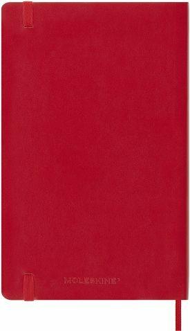 Agenda giornaliera Moleskine 2023, 12 mesi, Large, copertina morbida, Rosso scarlatto - 13 x 21 cm - 7
