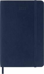 Agenda settimanale Moleskine 2023, 12 mesi con spazio per note, Pocket, copertina morbida, Blu zaffiro - 9 x 14 cm