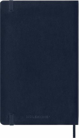 Agenda settimanale Moleskine 2023, 12 mesi, orizzontale, Large, copertina morbida, Blu zaffiro - 13 x 21 cm - 7