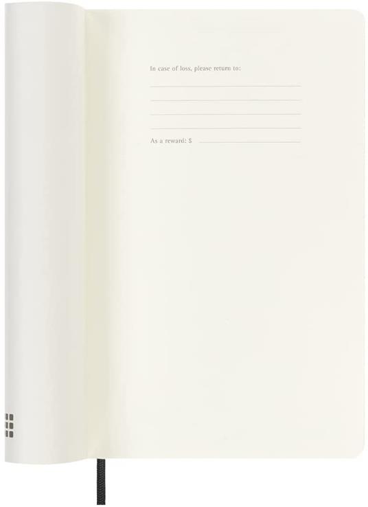 Agenda giornaliera Moleskine 2022-2023, 18 mesi, Large, copertina morbida - Nero - 2