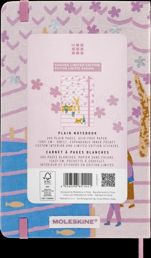 Taccuino Moleskine, a pagine bianche, Large, Limited Edition - Sakura panchina - 8