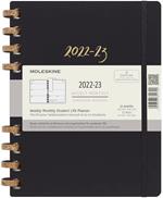 Agenda accademica spiralata Moleskine 2022-2023, 12 mesi, XL, Remake Midnight - 20,4 x 25,2 cm