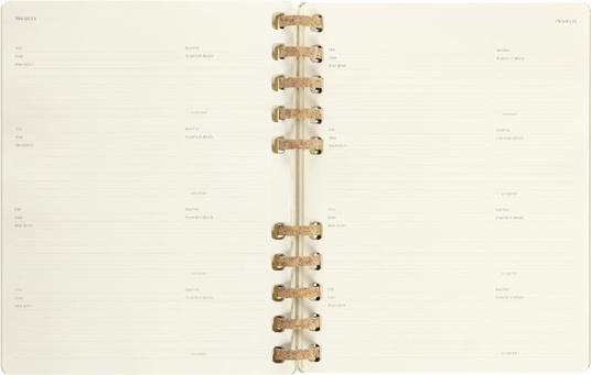 Agenda accademica spiralata Moleskine 2022-2023, 12 mesi, XXL, Crush Kiwi - 23,5 x 28,14 cm - 13