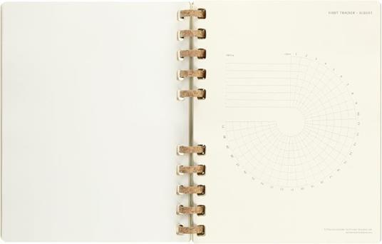 Agenda accademica spiralata Moleskine 2022-2023, 12 mesi, XXL, Crush Kiwi - 23,5 x 28,14 cm - 9