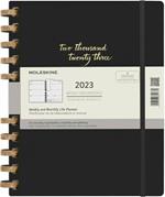 Agenda spiralata Moleskine 2023, 12 mesi, XXL, Remake Midnight - 23,5 x 28,14 cm