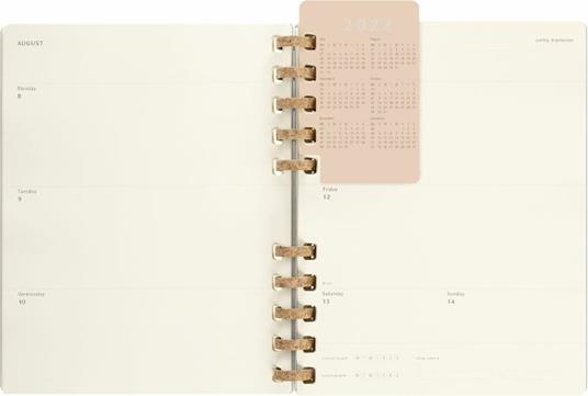 Agenda spiralata Moleskine 2023, 12 mesi, XXL, Remake Smoke - 23,5 x 28,14 cm - 12