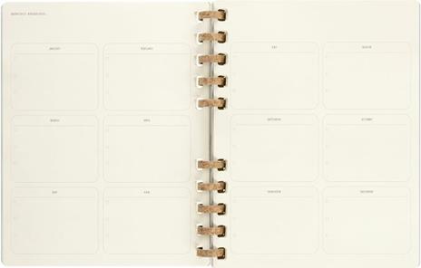 Agenda spiralata Moleskine 2023, 12 mesi, XXL, Remake Smoke - 23,5 x 28,14 cm - 7