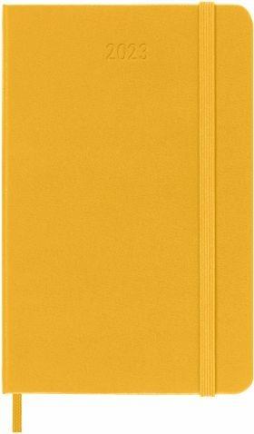 Agenda settimanale Moleskine 2023, 12 mesi, Pocket, copertina rigida, con spazio per note, arancione - 9 x 14 cm