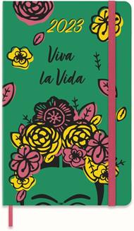 Agenda giornaliera Moleskine 2023, 12 mesi, Large, Frida Kahlo, verde - 13 x 21 cm