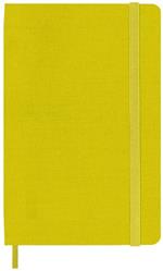 Taccuino Moleskine, a righe, Pocket, copertina rigida - Seta giallo paglia