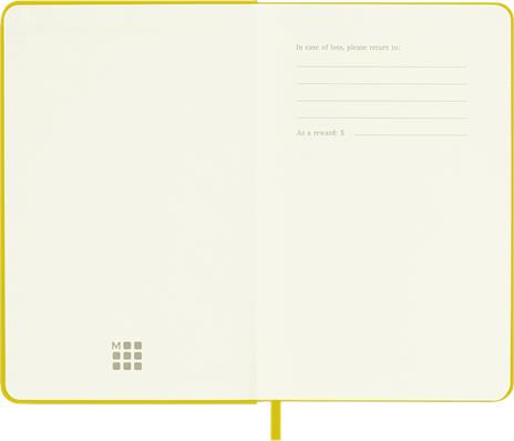 Taccuino Moleskine, a righe, Pocket, copertina rigida - Seta giallo paglia - 2