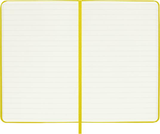 Taccuino Moleskine, a righe, Pocket, copertina rigida - Seta giallo paglia - 4