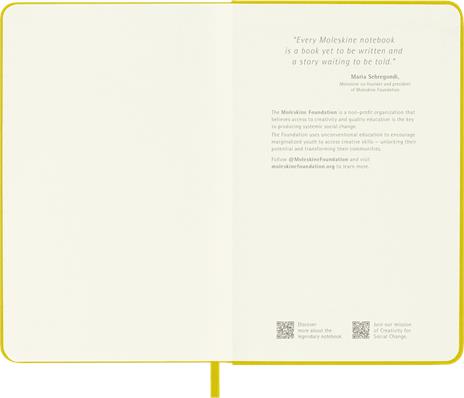 Taccuino Moleskine, a righe, Pocket, copertina rigida - Seta giallo paglia - 5