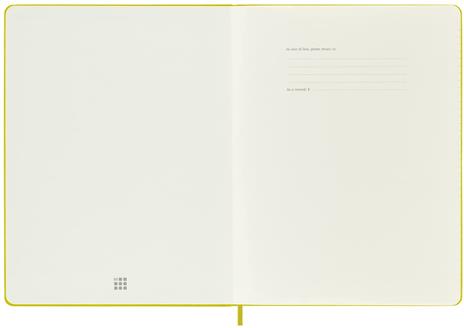Taccuino Moleskine, a righe, Large, copertina rigida - Seta giallo paglia - 2