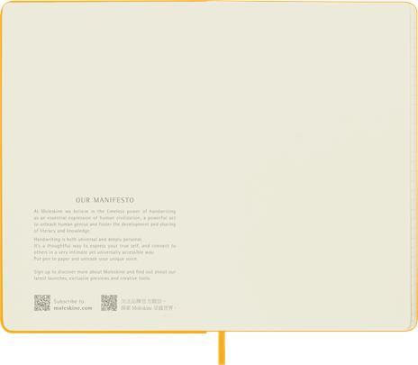 Taccuino Moleskine, a righe, Large, copertina rigida - Arancione giallo - 3