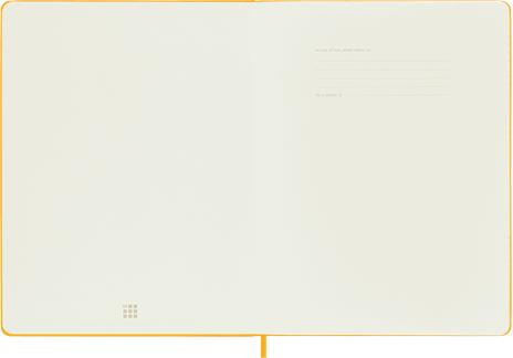 Taccuino Moleskine, a righe, XL, copertina rigida - Arancione giallo - 2