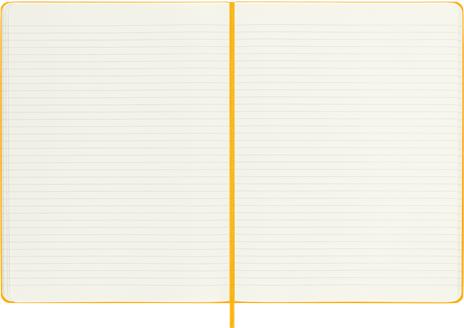Taccuino Moleskine, a righe, XL, copertina rigida - Arancione giallo - 4