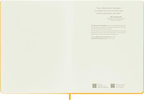 Taccuino Moleskine, a righe, XL, copertina rigida - Arancione giallo - 5