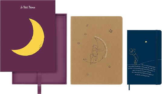 Set taccuino + quaderno Moleskine, Limited Edition - Il piccolo principe Luna - 2