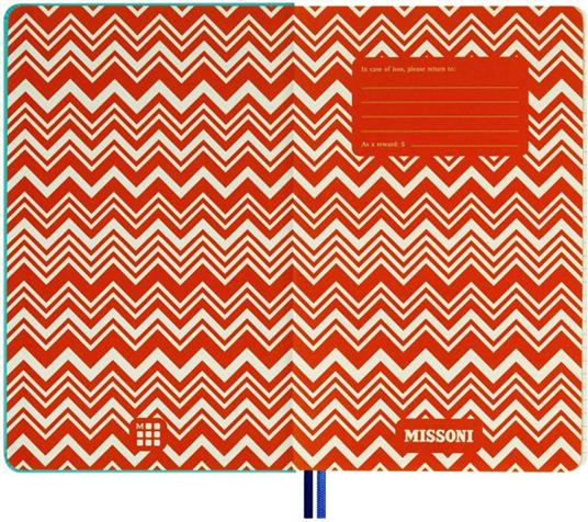 Agenda giornaliera Moleskine 2023, 12 mesi, Large, Missoni blu - 13 x 21 cm - 2