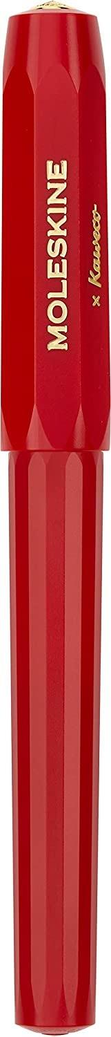 Moleskine x Kaweco, Penna a Sfera Ricaricabile Ricaricabile con 1,0 mm di Inchiostro Blu Incluso, Colore Rosso - 4