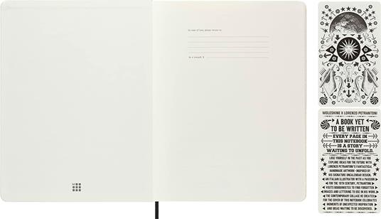 Taccuino con copertina illustrata da Lorenzo Petrantoni con adesivi a tema - 2