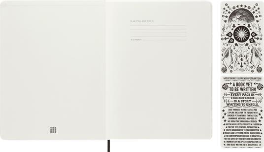 Taccuino con copertina illustrata da Lorenzo Petrantoni con adesivi a tema - 3