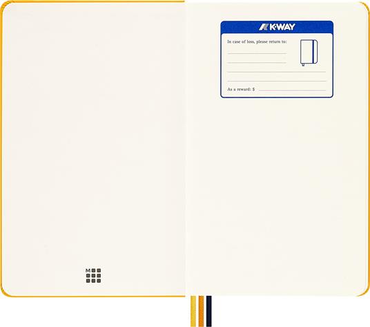 Taccuino Moleskine K-Way, a pagine bianche, arancione, Large - 13 x 21 cm - 4