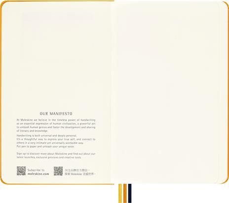 Taccuino Moleskine K-Way, a pagine bianche, arancione, Large - 13 x 21 cm - 5
