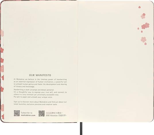 Taccuino Moleskine Sakura, a pagine bianche, large, limited edition - 13 x 21 cm - 3