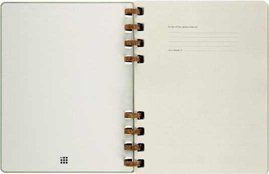 Planner Spiral Moleskine mensile orizzontale 2024, 12 mesi, XL, copertina rigida, Kiwi - 20, 4 x 25, 2 cm - 2