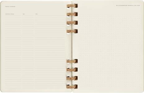 Planner Spiral Moleskine mensile orizzontale 2024, 12 mesi, XL, copertina rigida, Kiwi - 20, 4 x 25, 2 cm - 5