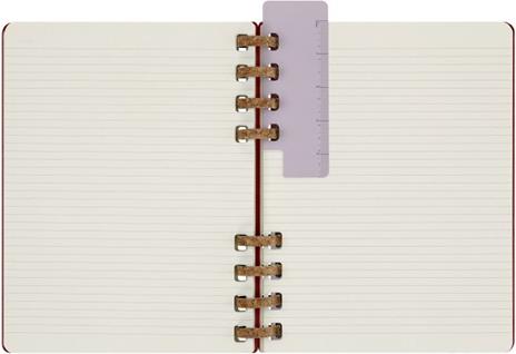 Planner Spiral Moleskine non datata 2024, 12 mesi, XL, copertina rigida, Rosso ciliegia - 20, 4 x 25, 2 cm - 11