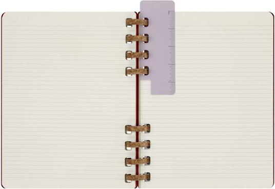 Planner Spiral Moleskine non datata 2024, 12 mesi, XL, copertina rigida, Rosso ciliegia - 20, 4 x 25, 2 cm - 11