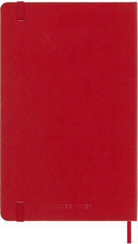 Agenda Moleskine giornaliera 2024, 12 mesi, Large, copertina rigida, Rosso scarlatto - 13 x 21 cm - 6