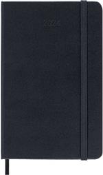 Agenda Moleskine giornaliera 2024, 12 mesi, Pocket, copertina rigida, Blu zaffiro - 9 x 14 cm