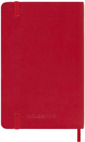Agenda Moleskine giornaliera 2024, 12 mesi, Pocket, copertina morbida, Rosso scarlatto - 9 x 14 cm - 6
