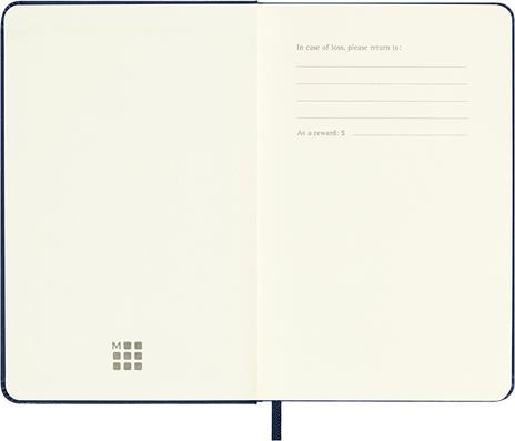 Agenda Moleskine settimanale 2024, 12 mesi, Pocket, copertina rigida, Blu zaffiro - 9 x 14 cm - 3