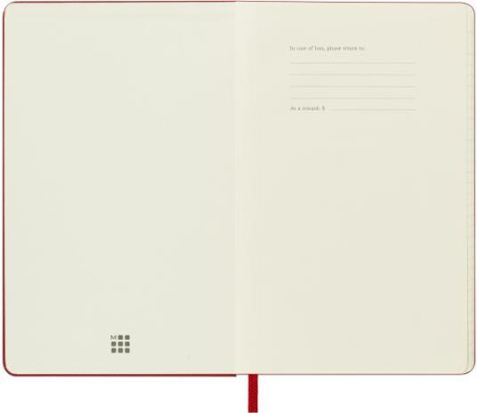 Agenda Moleskine settimanale 2024, 12 mesi, Pocket, copertina rigida, Rosso scarlatto - 9 x 14 cm - 2