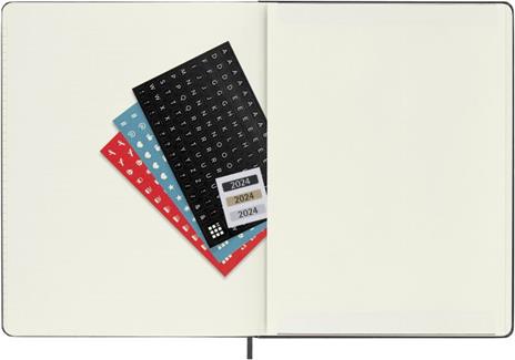 Agenda Moleskine settimanale 2024, 12 mesi, XL, copertina rigida, Blu zaffiro - 19 x 25 cm - 5