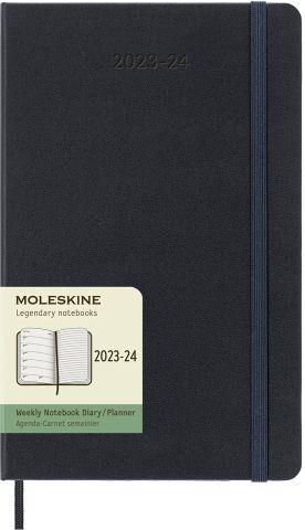 Agenda accademica settimanale Moleskine 2024, 18 mesi, Large, copertina rigida, Blu zaffiro - 13 x 21 cm - 7